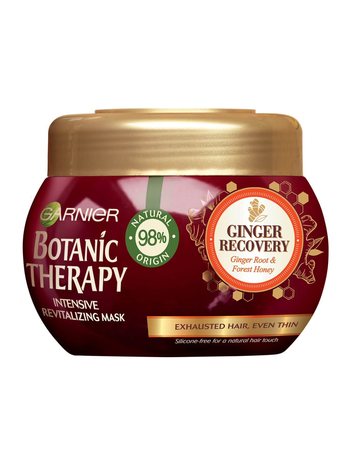 Garnier Botanic Therapy Honey Ginger maska za intenzivnu revitalizaciju iscrpljene, tanke kose 