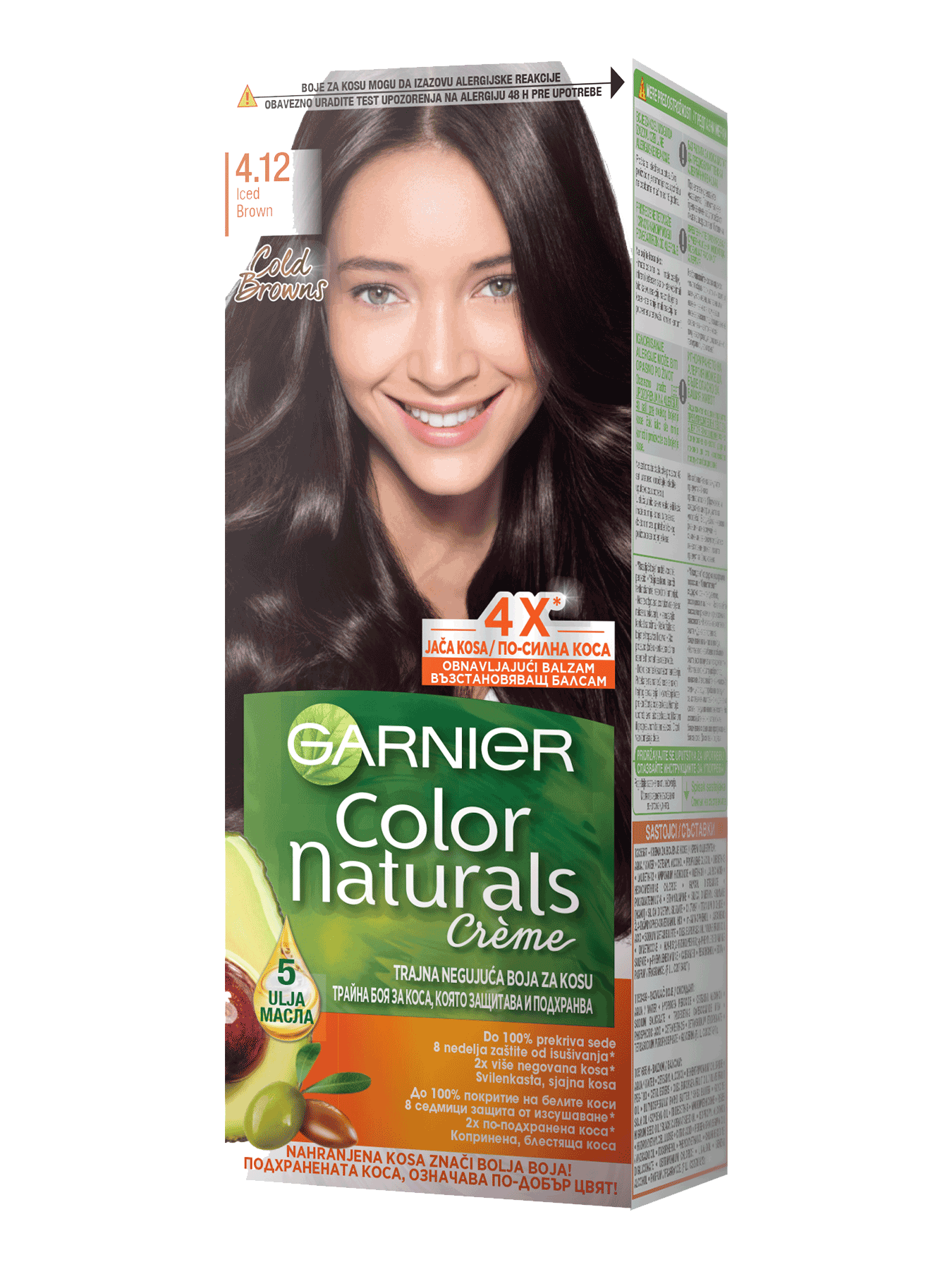 Garnier Color Naturals 4.12 Ledena braon