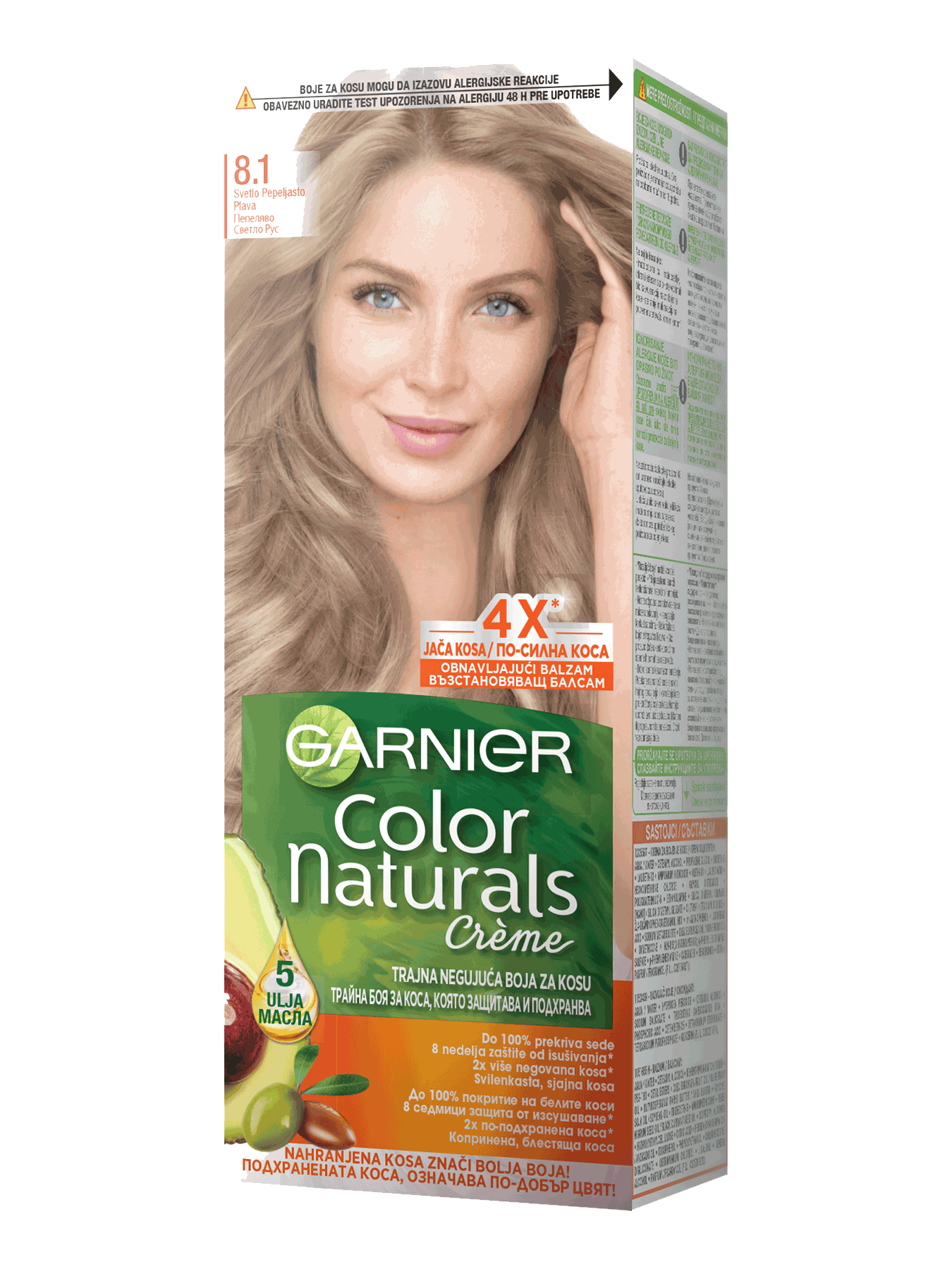 Garnier Color Naturals 8.1 Svetlo pepeljasto plava