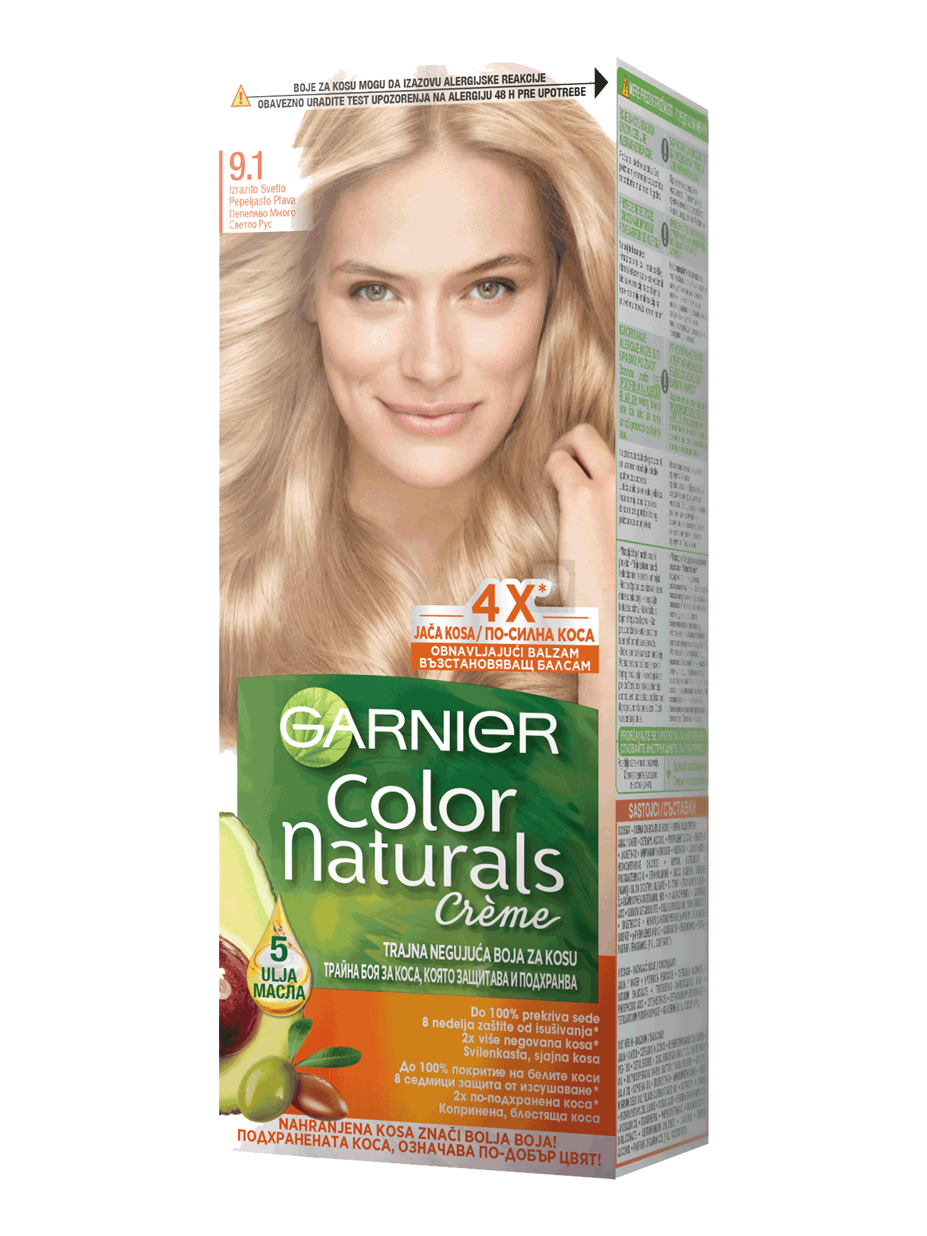 Garnier Color Naturals 9.1 Izrazito svetlo pepeljasto plava