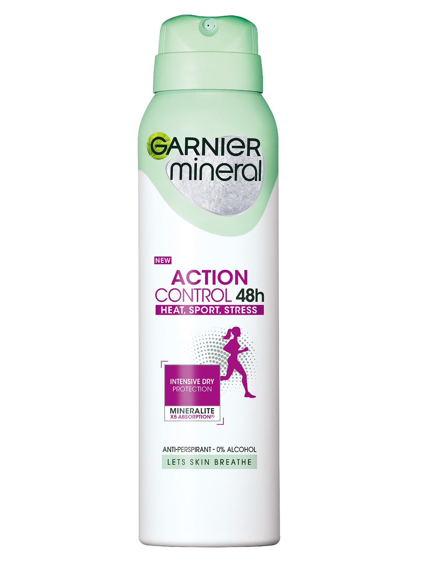 Garnier Mineral Deo Action Control Heat & Stress 48h antiperspirant Sprej 