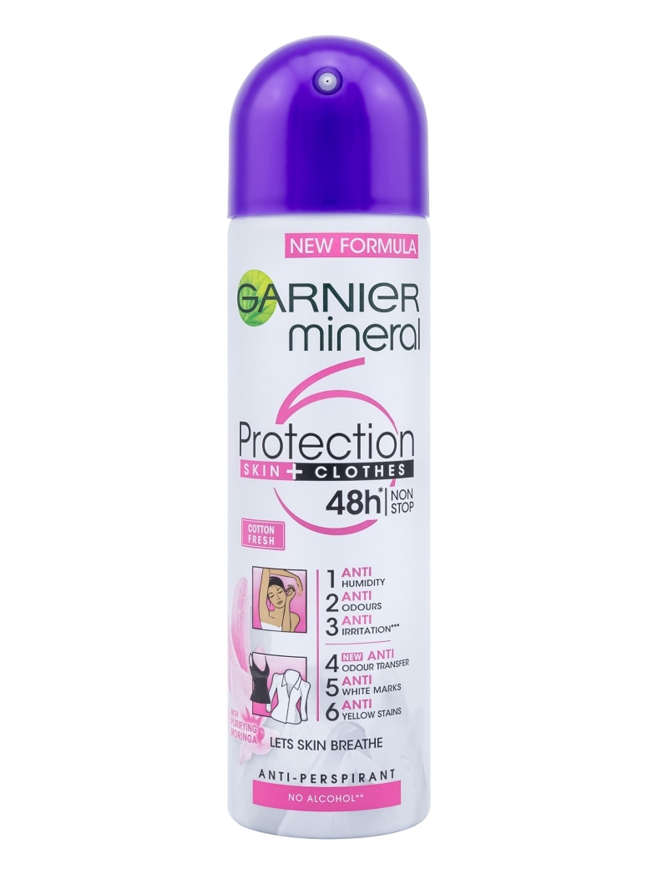 Garnier Mineral Deo Protection 6 Cotton Fresh 48h antiperspirant Sprej