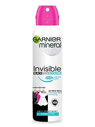 Garnier Mineral Deo Invisible Black, White & Colors Cotton 48h antiperspirant Sprej