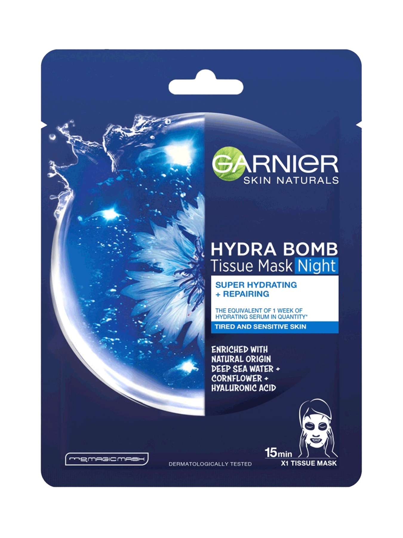 Garnier Skin Naturals Hydra Bomb Tissue Mask Night noćna maska za lice