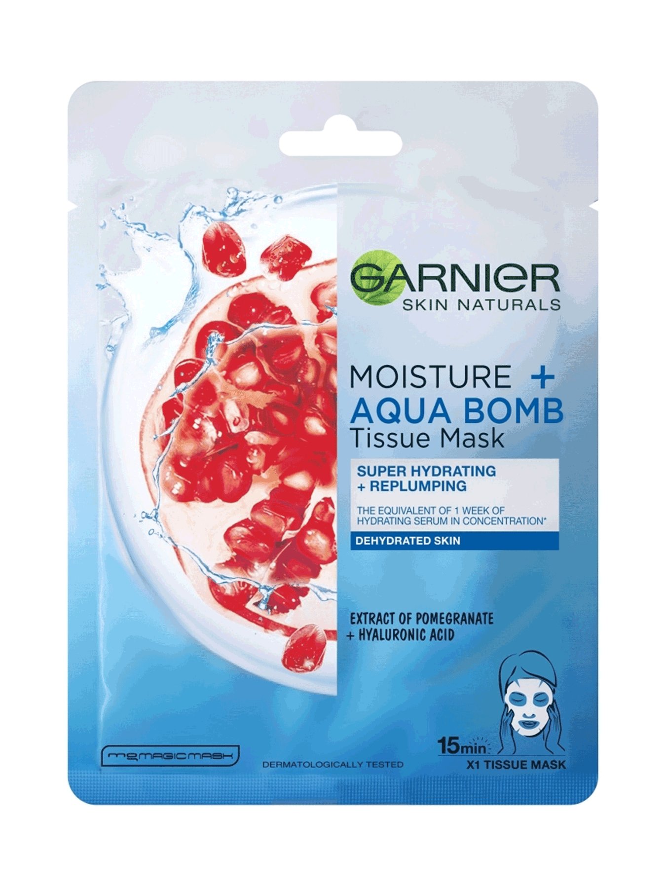 Garnier Skin Naturals Tissue Mask Moisture + Aqua Bomb Maska za lice