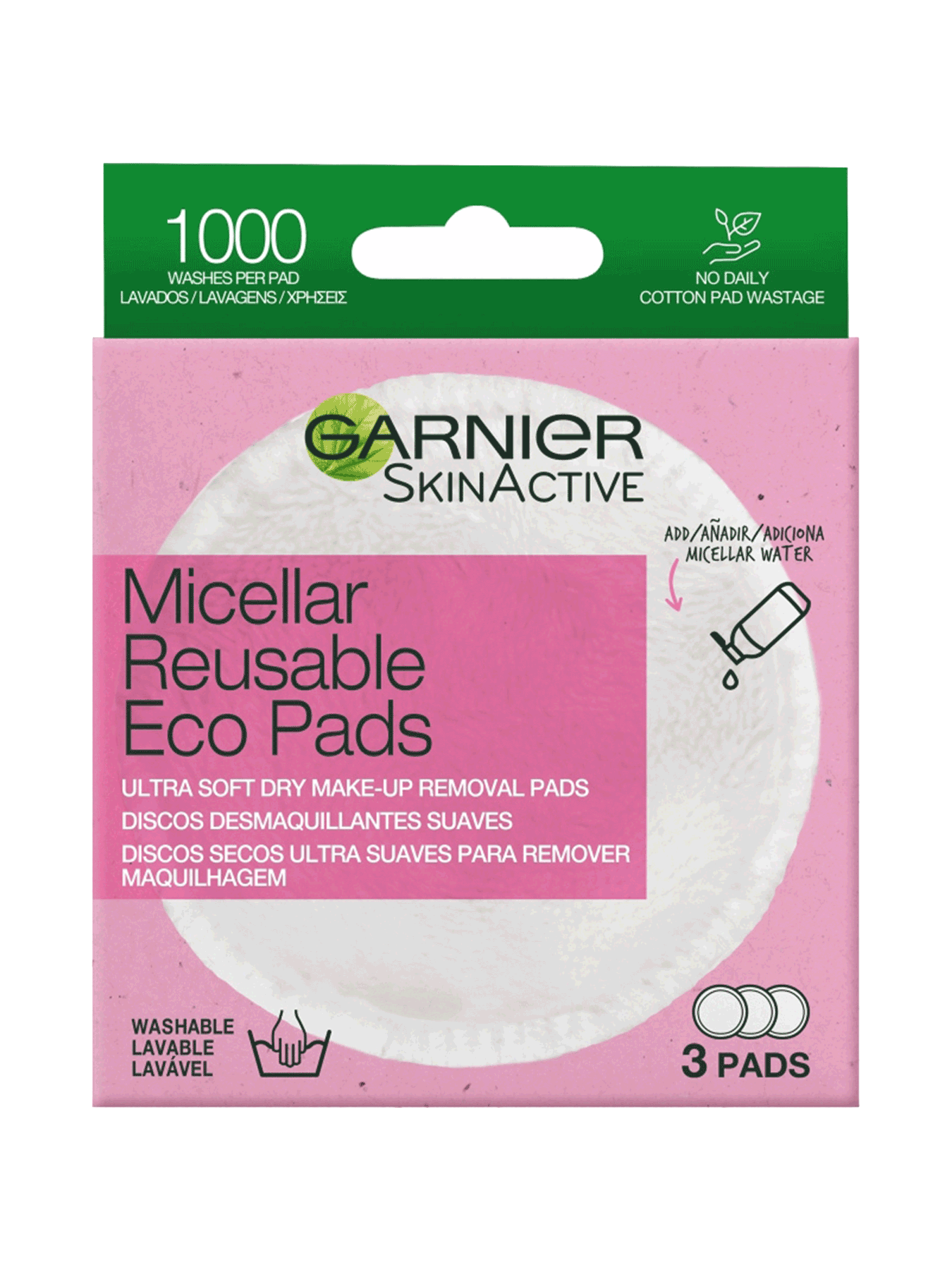 Garnier Skin Naturals Višekratni ekološki tupferi od mikrofibera - Eco Pads